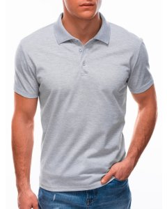 Men's plain polo shirt S1600 - light grey