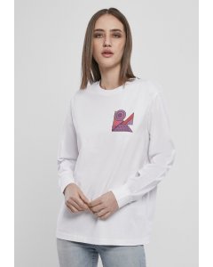 Women´s T-shirt long-sleeve // Mister tee Ladies Abstract Colour Longsleeve white