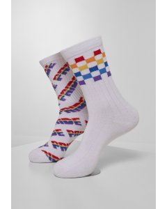 Socks // Urban classics Pride Racing Socks 2-Pack multicolor