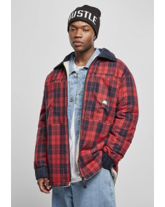 Men´s jacket // South Pole Check Flannel Sherpa Jacket red