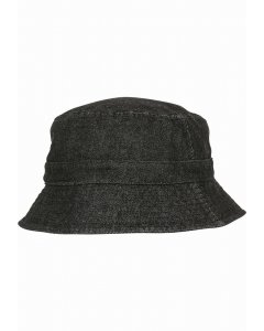 Hat // Flexfit Denim Bucket Hat black/grey