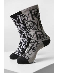 Socks // Cayler & Sons Prayor Socks 2-Pack black+heathergrey