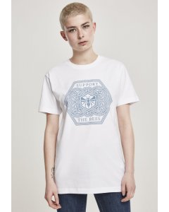 Women´s T-shirt short-sleeve // Mister Tee Ladies Support The Bees Tee white