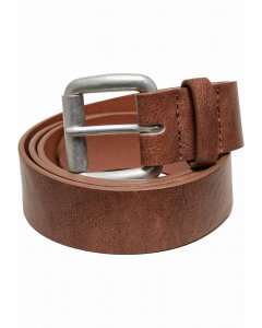 Men's belt // Urban Classics / Synthetic Leather Thorn Buckle Casual Belt brown
