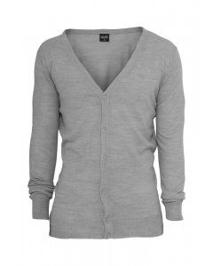 Men´s pullover buttons  // Urban Classics Knitted Cardigan grey
