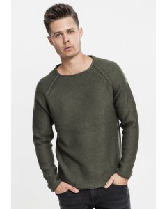 Men´s pullover  // Urban Classics Raglan Wideneck Sweater olive