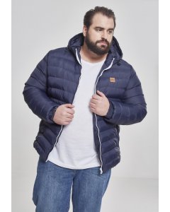 Men´s winter jacket // Urban Classics Basic Bubble Jacket nvy/wht/nvy