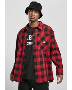 Men's Shirt // South Pole Check Flannel Shirt red