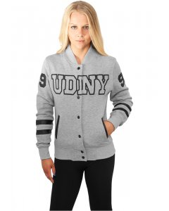 Women´s hoodie college // Urban classics UDNY College  Jacket gry/blk