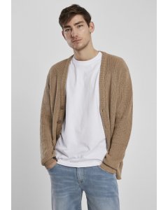Men´s sweater // Urban Classics Boxy Cardigan warm sand