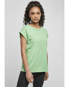 Women´s T-shirt short-sleeve // Urban classics Ladies Extended Shoulder Tee ghostgreen