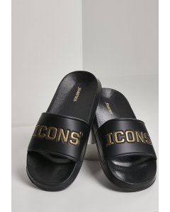Slippers // Schlappos Icons Slides blk/gold