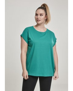 Women´s T-shirt short-sleeve // Urban Classics Ladies Extended Shoulder Tee fresh green