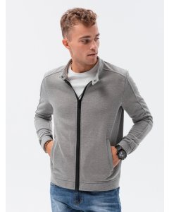 Men´s hoodie zipper // B1071 - grey melange