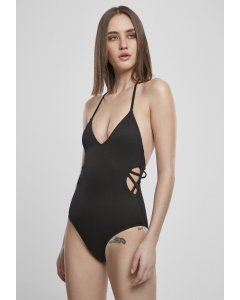 Swimwear for women  // Urban classics Ladies Rib Swimsuit black