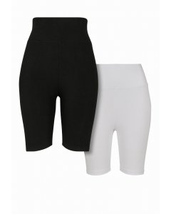 Shorts // Urban classics Ladies High Waist Cycle Shorts Pack black white