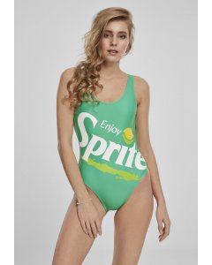 Swimwear for women  // Merchcode Ladies Sprite Logo Swimsuit green