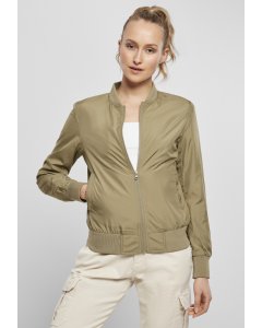 Women´s bomber jacket // Urban classics  Ladies Light Bomber Jacket khaki