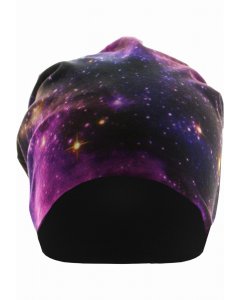 Cap // MasterDis Printed Jersey Beanie galaxy/black