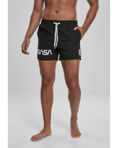 Shorts // Mister Tee NASA Worm Logo Swim Shorts black