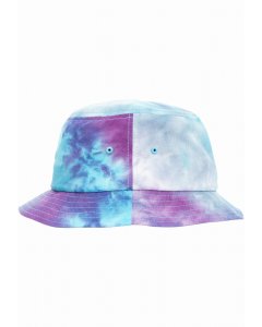 Hat // Flexfit Festival Print Bucket Hat purple turquoise