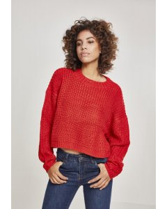 Women´s sweater // Urban Classics Ladies Wide Oversize Sweater fire red