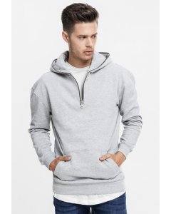 Men´s hoodie half-zipper // Urban Classics Sweat Troyer Hoody grey