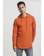Men´s hoodie  // Urban classics Long Shaped Terry Hoody rust orange