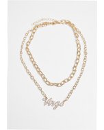 Necklace // Urban Classics Diamond Zodiac Golden Necklace virgo