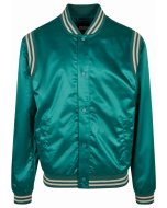 Men´s jacket // Urban classics Satin College Jacket green