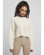 Women´s pullover // Urban classics Ladies Wide Oversize Sweater whitesand