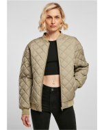 Urban Classics / Ladies Oversized Diamond Quilted Bomber Jacket khaki
