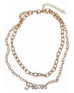 Necklace // Urban Classics Diamond Zodiac Golden Necklace pisces