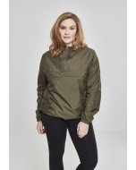 Women´s jacket // Urban classics Ladies Basic Pull Over Jacket dark olive