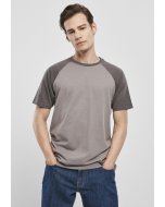 Men´s T-shirt short-sleeve // Urban classics Raglan Contrast Tee asphalt/darkshadow