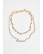 Necklace // Urban Classics Diamond Zodiac Golden Necklace gemini