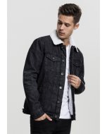Men´s jacket // Urban Classics Sherpa Denim Jacket black washed