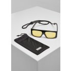 Sunglasses // Urban classics Sunglasses Raja with Strap black/yellow