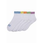 Urban Classics / Colored Lace Cuff Socks 5-Pack summercolor