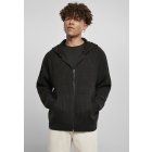 Men´s hoodie zipper // Urban Classics Knitted Zip Hoody black