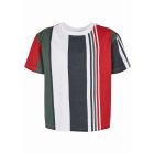 Kid`s t-shirt // Urban classics Boys Heavy Oversized Big AOP Stripe Tee white/na