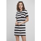 Woman dress // Urban classics Ladies Stripe Boxy Tee Dress black white