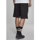 Shorts // Urban classics Stripe Sweatshorts black/white/chromeyellow