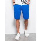 Men's sweat shorts trimmed with piping - blue V4 W360