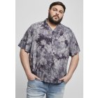 Men's Shirt // Urban classics Tye Dye Viscose Resort Shirt dark