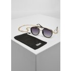 Sunglasses // Urban classics  Sunglasses Ibiza With Chain black/gold