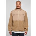 Men´s jacket // Urban Classics / Patched Sherpa Jacket unionbeige