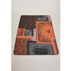 Urban Classics / Bandana Patchwork Print Blanket black/orange