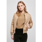 Women´s jacket // Urban Classics / Ladies Diamond Quilt Nylon Jacket unionbeige