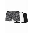 Men's boxers // Urban classics Organic Boxer Shorts 3-Pack tron aop+white+black